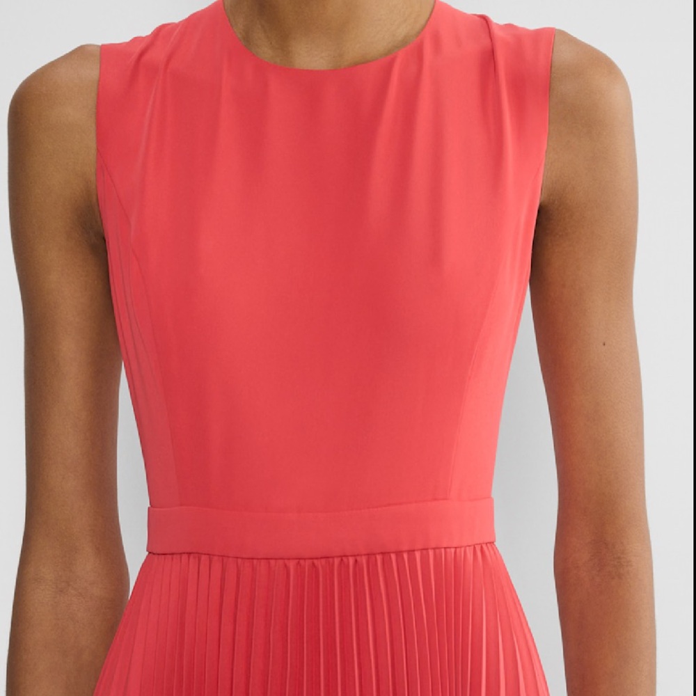 Babaton Vibrant Coral Midi Dress - Picture 7 of 8